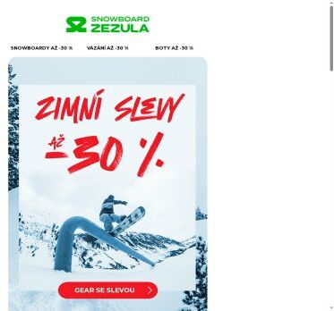 Zimní slevy v plným proudu⛄ Chyť výbavu!