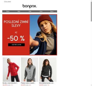 Poslední zimní slevy ❄️ Až - 50 % ❄️