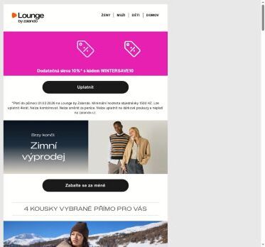 Nakupujte s až 75%* slevou + 10 % extra: Zimní výprodej 👀