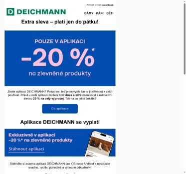 Jen v aplikaci: - 20 % na celý výprodej