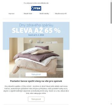 ⏰ Sleva na vše pro kvalitní spánek končí už zítra