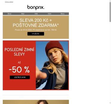 Sleva 200 Kč + doručení zdarma pro Vás!