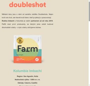 Kolumbie Imbachi. Stálice naší nabídky ☕️