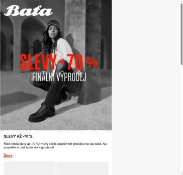 ⏳  Finální výprodej: až -70 %