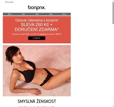 Ušetřete nyní: sleva 250 Kč + doručení zdarma na Valentýna