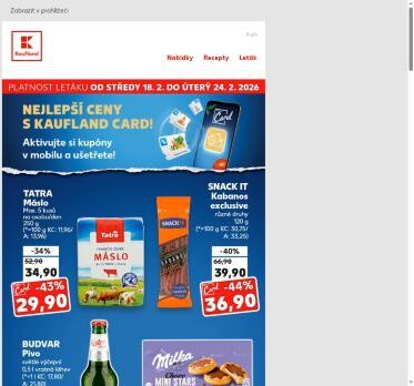Tatra máslo 250 g za 29,90 Kč s Kaufland Card - již od středy!