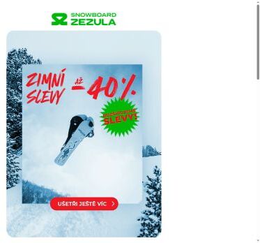 Šlapeme na plyn Zimních slev🚀