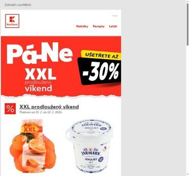 Pomeranče a jogurt v akci - nabídka na XXL víkend je tu!