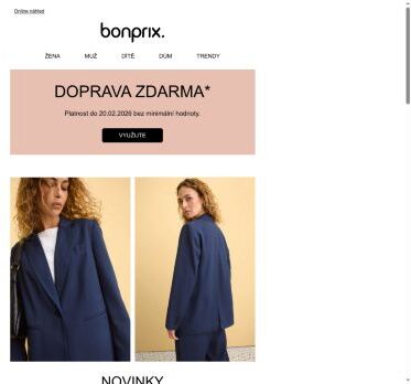 Doprava zdarma pro Vás