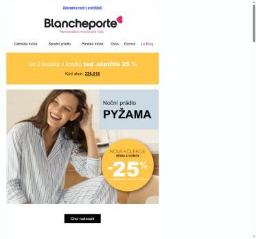 -25 % | Pyžama a noční košile