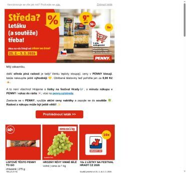 ⏱️ Vyhrajte minutu nakupování v PENNY!