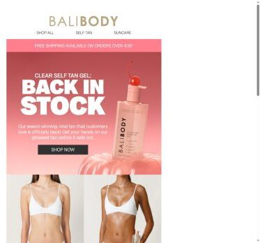 Restocked & Selling Fast: Clear Self Tan Gel ✨