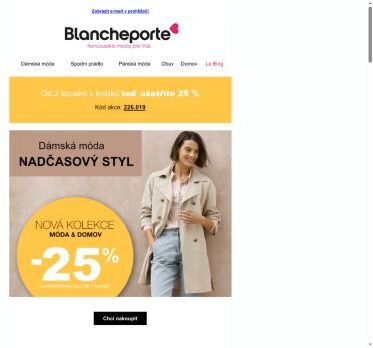 Nadčasové kousky s 25% slevou