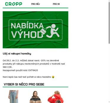 😍 Navíc -20% na zlevněné produkty 😍