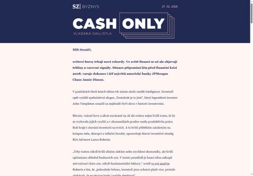 Cash Only: Půjčky na spekulace mohou vyvolat „spirálu smrti“