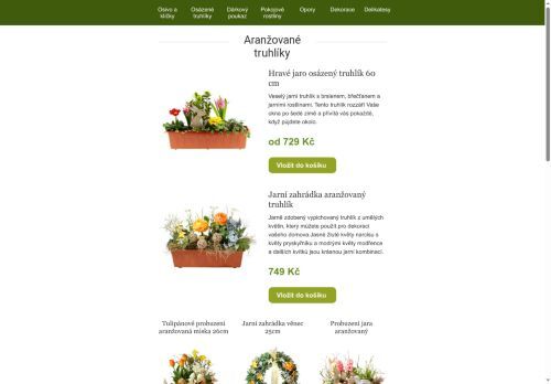 🌷 Truhlíky s cibulovinami a aranže u nás na Truhlíkově.