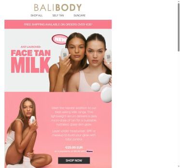 NEW 🥛🍪 Face Tan Milk