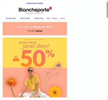 Vážený zákazníku, až -50 % v jarních slevách!