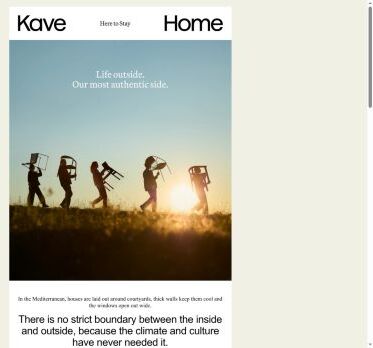 Life outside. Our most authentic side