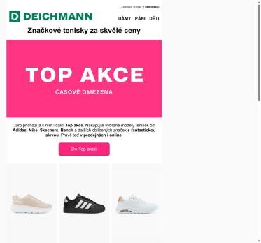 Top akce: tenisky Adidas, Nike, Skechers a další
