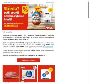 💸 Proplacení účtenky a Kinder 🥚 v akci už od středy