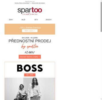 📢 Pouze tento týden! Sleva až -50% na BOSS, Vans, adidas, David Jones s doručením zdarma