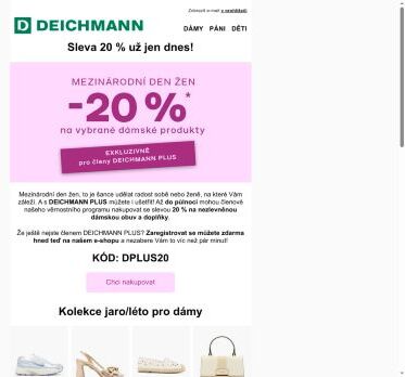 Poslední šance: -20 % na dámské produkty 🩷