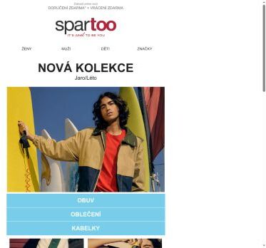 ☀️ Ve Spartoo se představuje nová jarní/letní kolekce. Objevte ji s dopravou zdarma.