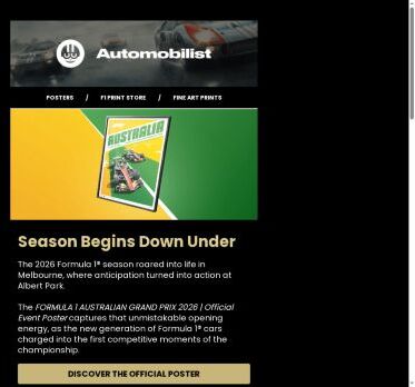 Melbourne 2026 Official Poster