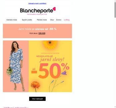 To NEJ z jarní kolekce šatů...