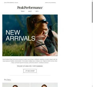 Lehkost, výkon, styl. Novinky Peak Performance jsou tady!