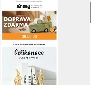 Doprava Zdarma na VŠE 🚚