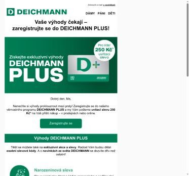 Zaregistrujte se do D+ a získejte 250 Kč 💚