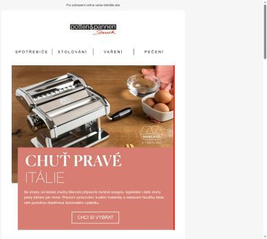 Připravte si dokonalé italské těstoviny z pohodlí domova.