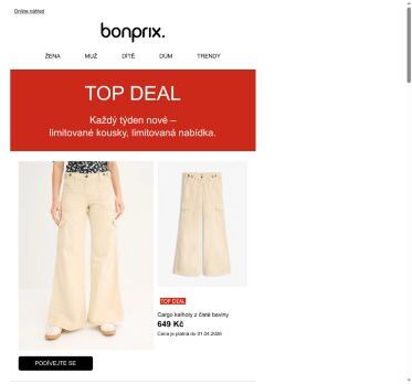 Naše TOP DEALS týdne