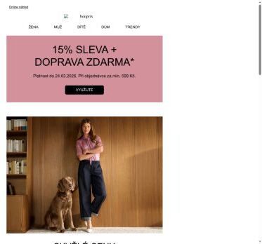 15% sleva + doprava zdarma pro vás