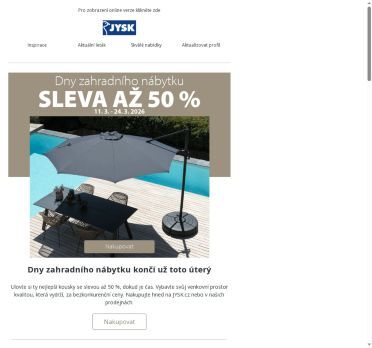 ⏰ Dny zahradního nábytku končí už dnes!