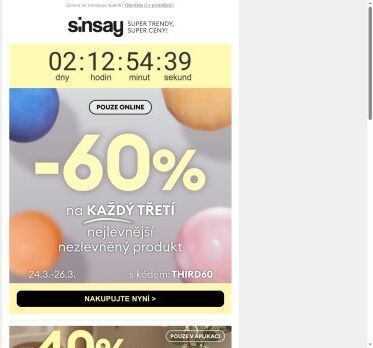 [-60 %] na třetí produkt? 👀