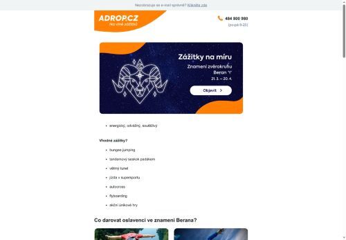 Zážitky podle horoskopu ♈ Beran