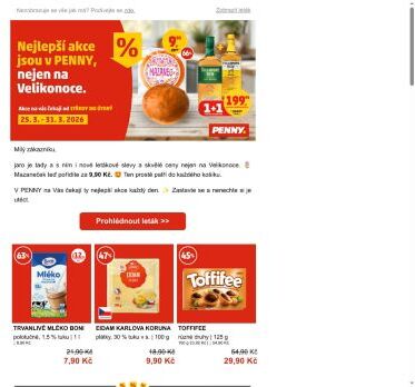 🌸 Mazaneček za 9,90 Kč a Tullamore 1+1? Jaro začíná v PENNY!