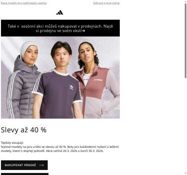 Jarní a letní modely se slevami až 40 %