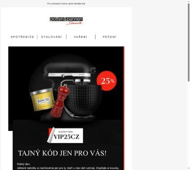 Máme pro vás tajný kód na slevu 25 %!