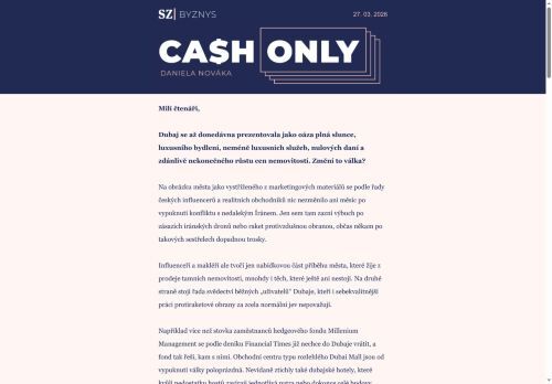 Cash Only: Byty v Dubaji lákaly investory. Pak přišel křest ohněm