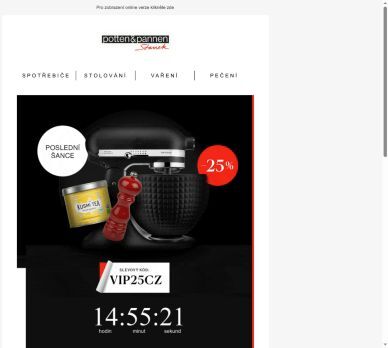 Sleva 25 % na vybrané značky brzy zmizí.