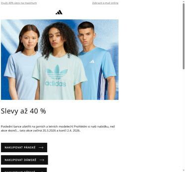 Poslední dny slev až 40 %