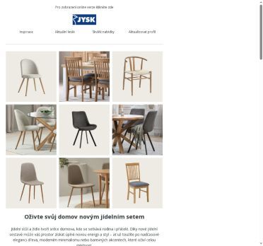 🪑 Slevy až 65 % na jídelní židle a stoly