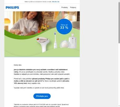 🌸 Jarní nabídka: produkty osobní péče a Avent se slevou až 33 %