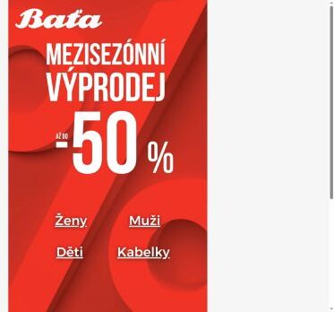 Sleva až -50 %⚡️ Mezisezónní výprodej