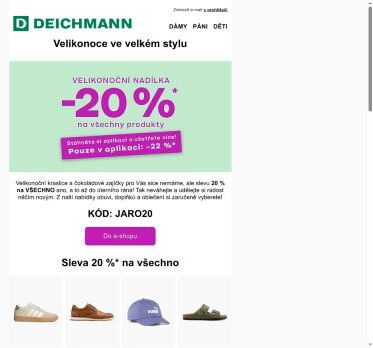 Pouze online: -20 % na VŠECHNO! 🐣🍀