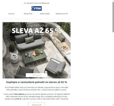 🛋️ Dny nábytku: Slevy až 65 % na pohodlné posezení!